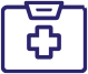 Medical Clipboard Icon Purple