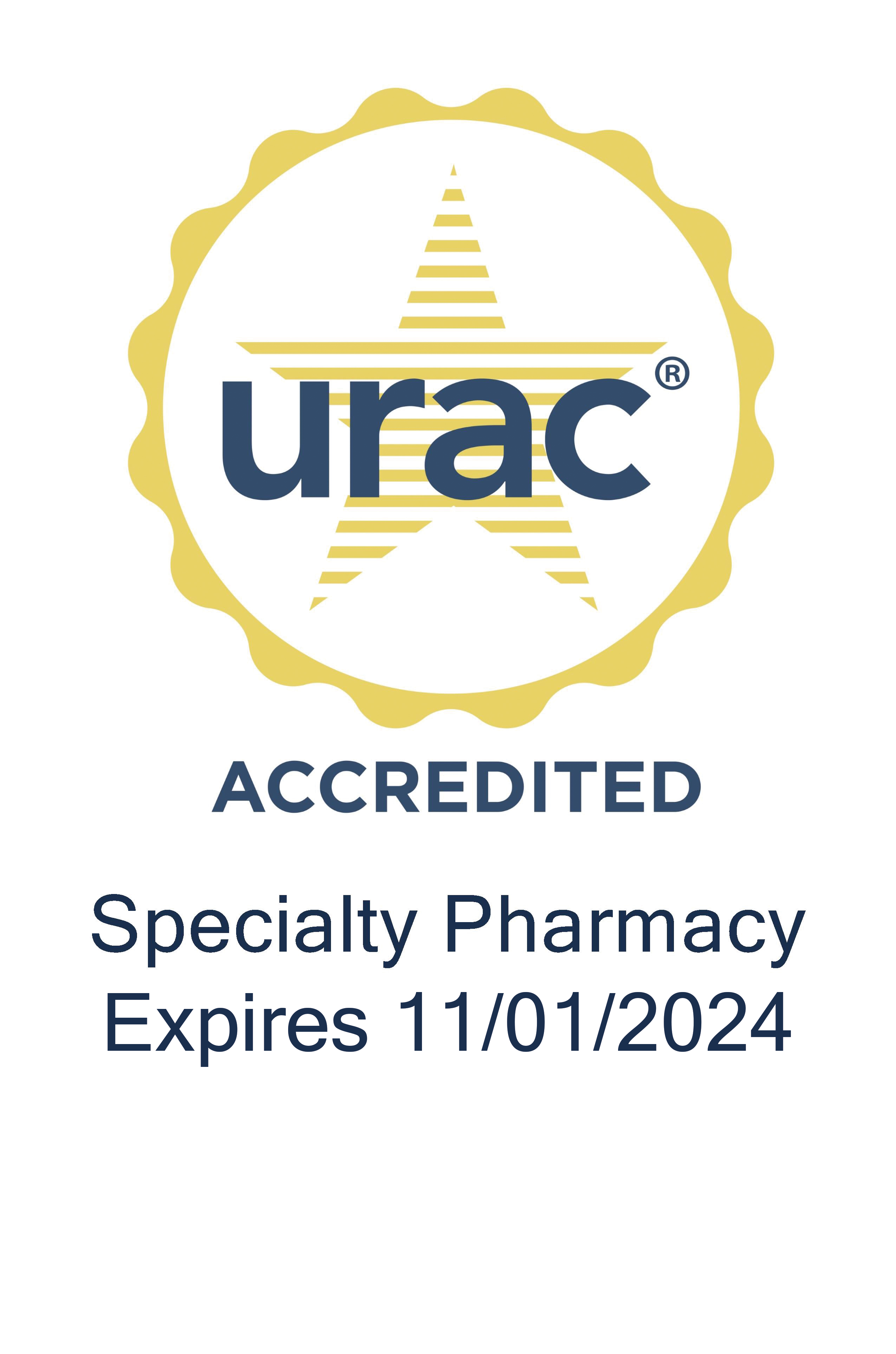 URAC Specialty Pharmacy Accreditation Seal