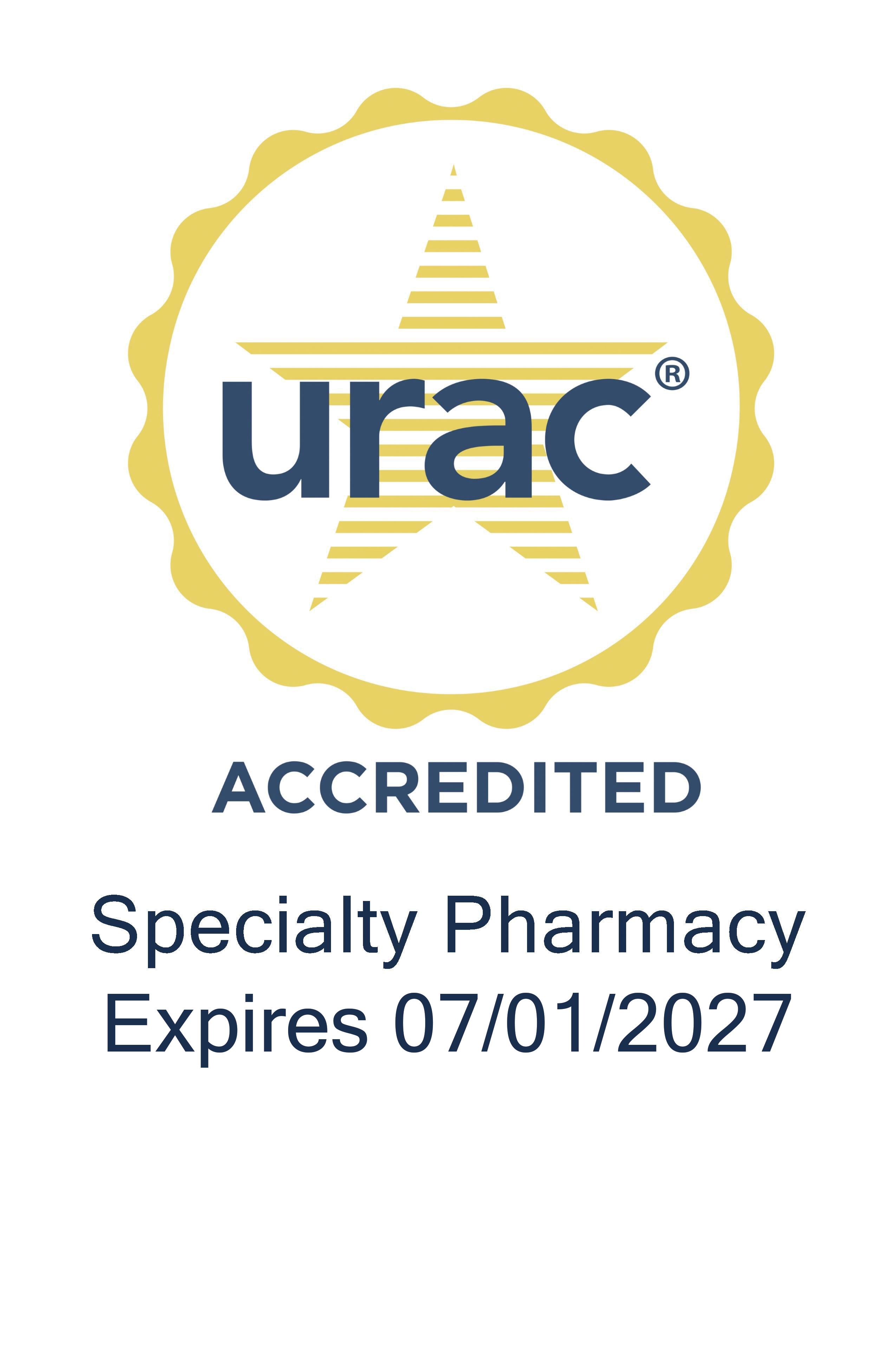 URAC Specialty Pharmacy Accreditation Seal